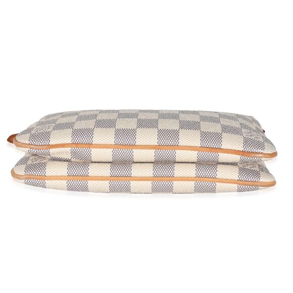 Louis Vuitton Damier Azur Canvas Double Zip Pochette - Picture 5 of 8